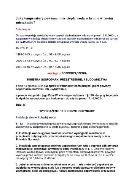 Jaka jest temperatura ciepłej wody w kranie? Normy i praktyczne porady Jaka jest temperatura ciepłej wody w kranie? Normy i praktyczne porady